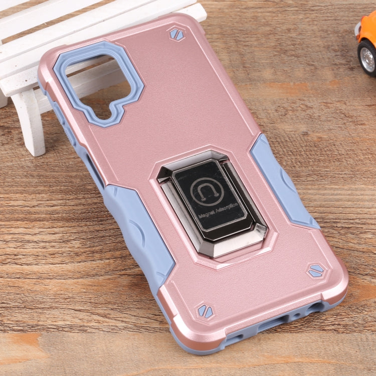 For Samsung Galaxy M32 / M22 / M21 Ring Holder Non-slip Armor Phone Case