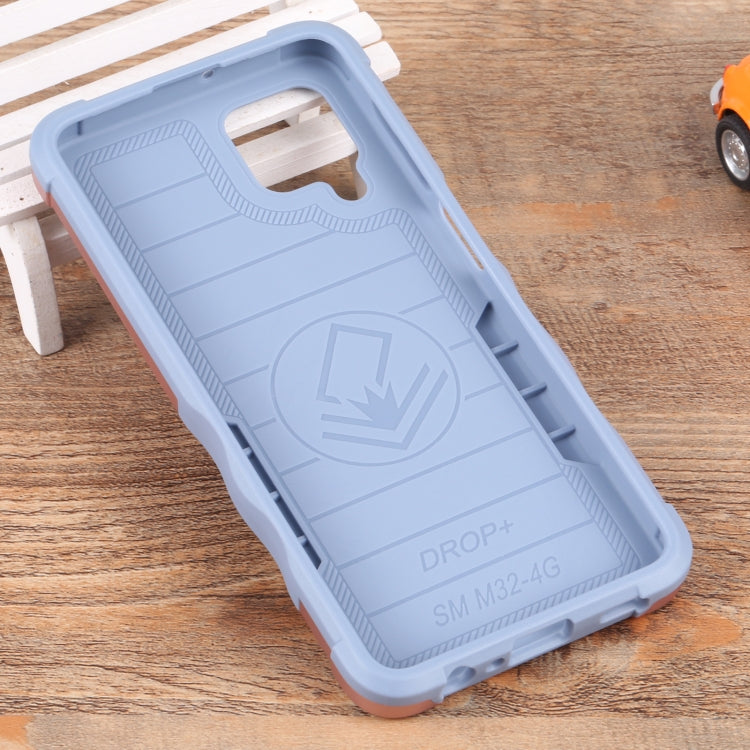 For Samsung Galaxy M32 / M22 / M21 Ring Holder Non-slip Armor Phone Case