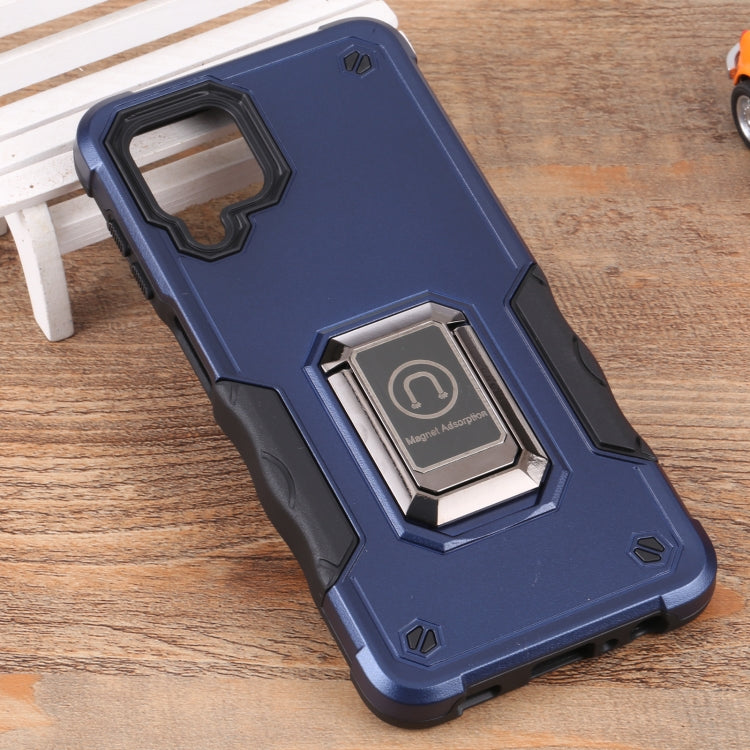 For Samsung Galaxy M32 / M22 / M21 Ring Holder Non-slip Armor Phone Case