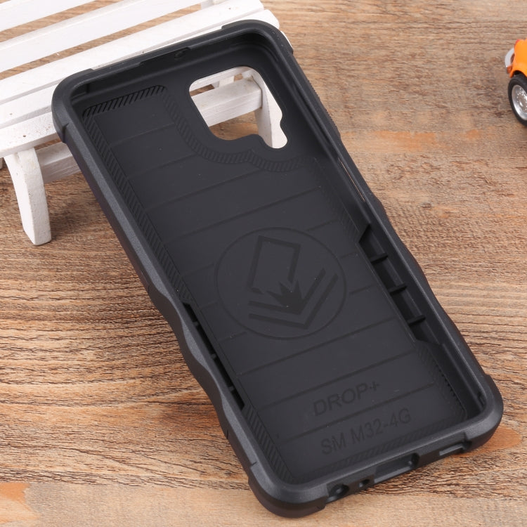 For Samsung Galaxy M32 / M22 / M21 Ring Holder Non-slip Armor Phone Case