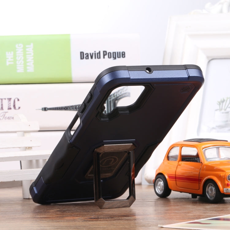 For Samsung Galaxy M32 / M22 / M21 Ring Holder Non-slip Armor Phone Case