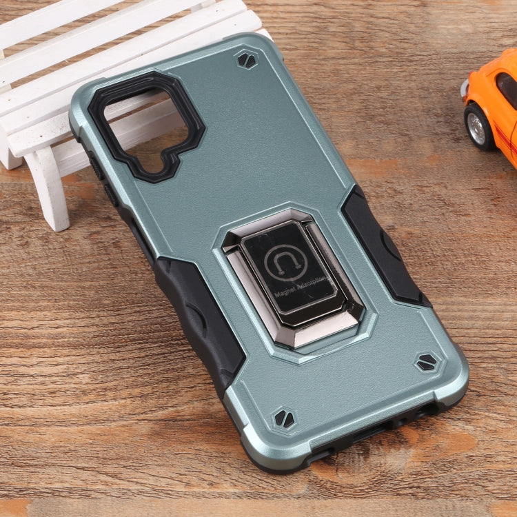 For Samsung Galaxy M32 / M22 / M21 Ring Holder Non-slip Armor Phone Case