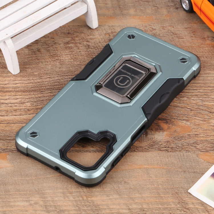 For Samsung Galaxy M32 / M22 / M21 Ring Holder Non-slip Armor Phone Case
