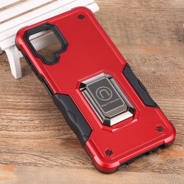 For Samsung Galaxy M32 / M22 / M21 Ring Holder Non-slip Armor Phone Case