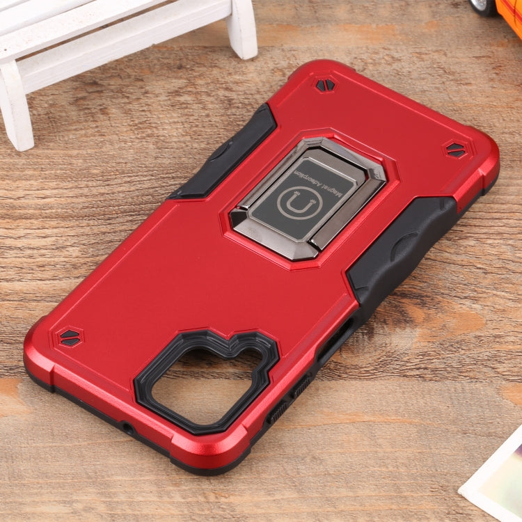 For Samsung Galaxy M32 / M22 / M21 Ring Holder Non-slip Armor Phone Case