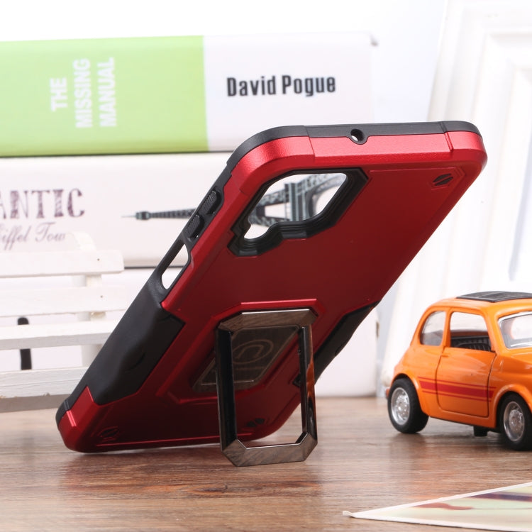 For Samsung Galaxy M32 / M22 / M21 Ring Holder Non-slip Armor Phone Case