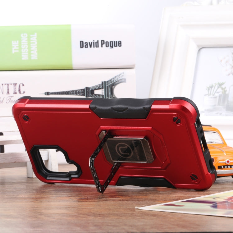 For Samsung Galaxy M32 / M22 / M21 Ring Holder Non-slip Armor Phone Case