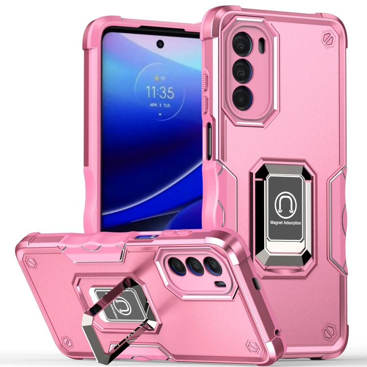 For Motorola Moto G52 Ring Holder Non-slip Armor Phone Case