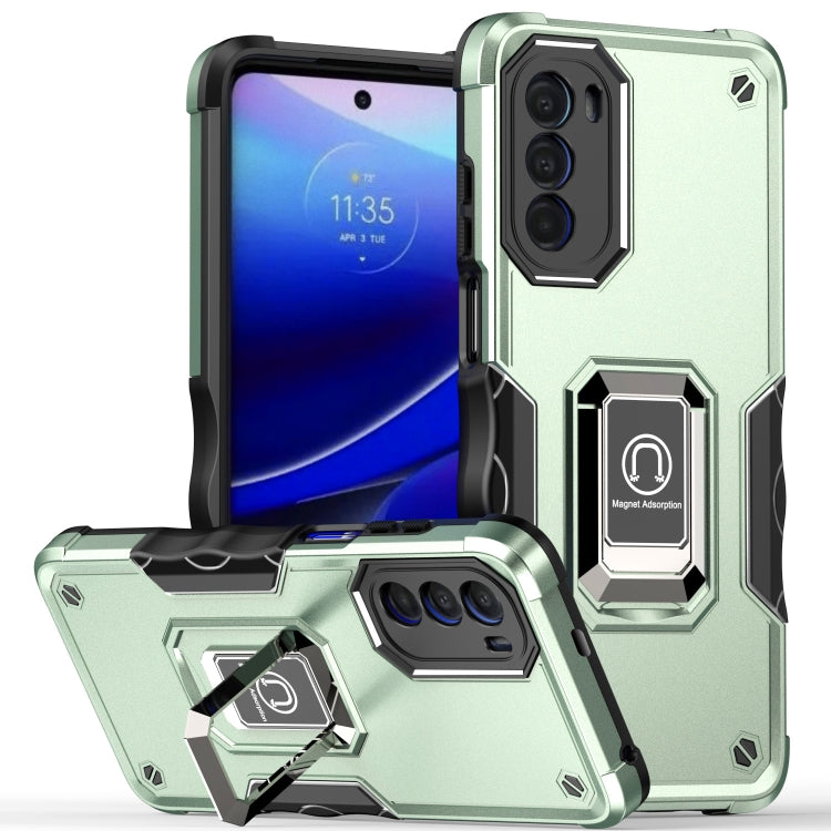 For Motorola Moto G52 Ring Holder Non-slip Armor Phone Case