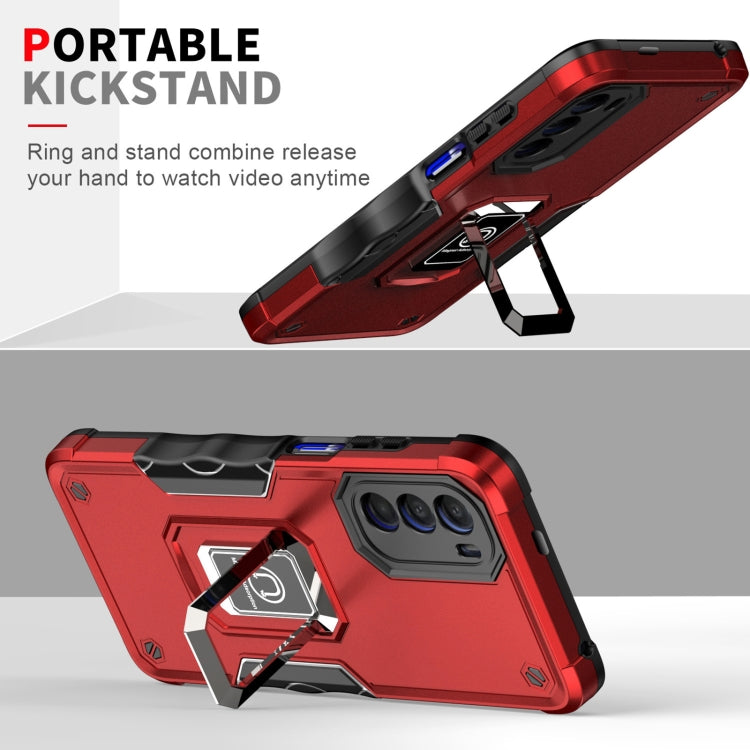 For Motorola Moto G52 Ring Holder Non-slip Armor Phone Case