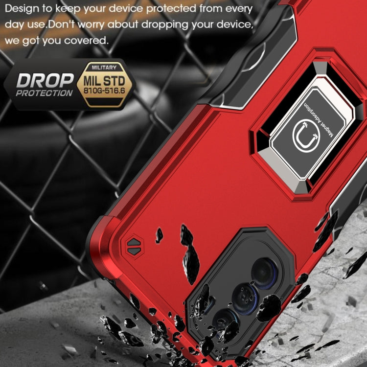 For Motorola Moto G52 Ring Holder Non-slip Armor Phone Case