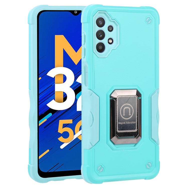 For Samsung Galaxy M32 5G Ring Holder Non-slip Armor Phone Case