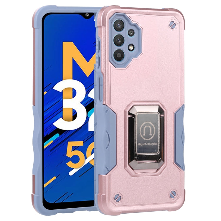 For Samsung Galaxy M32 5G Ring Holder Non-slip Armor Phone Case