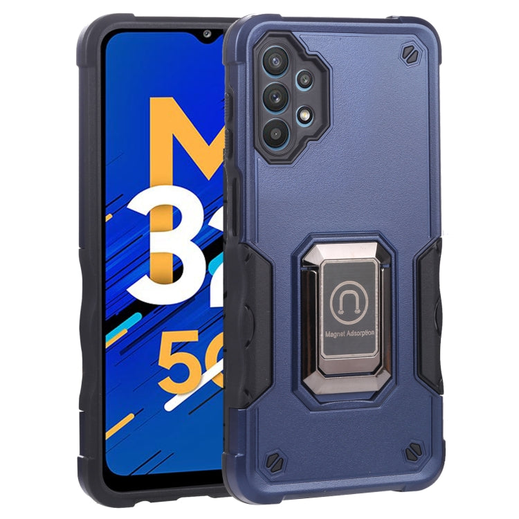 For Samsung Galaxy M32 5G Ring Holder Non-slip Armor Phone Case