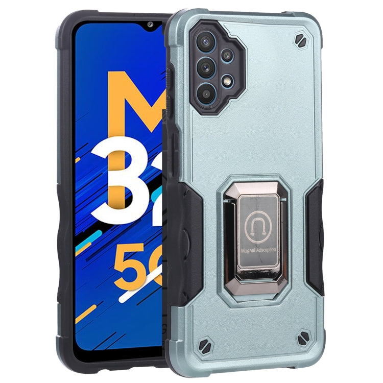 For Samsung Galaxy M32 5G Ring Holder Non-slip Armor Phone Case
