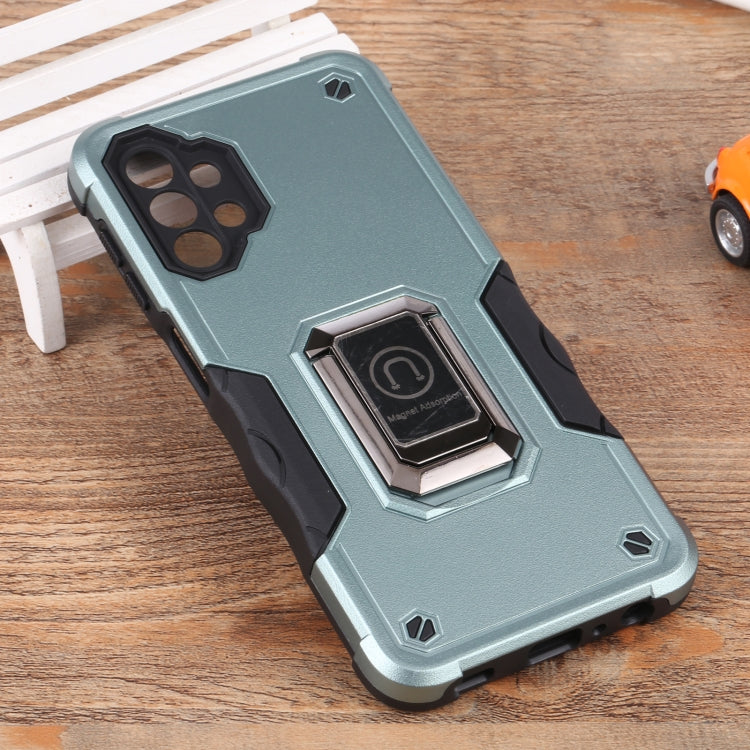 For Samsung Galaxy M32 5G Ring Holder Non-slip Armor Phone Case