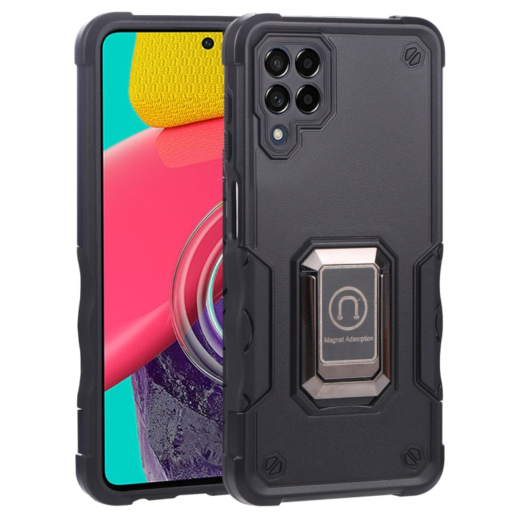 For Samsung Galaxy M53 5G Ring Holder Non-slip Armor Phone Case