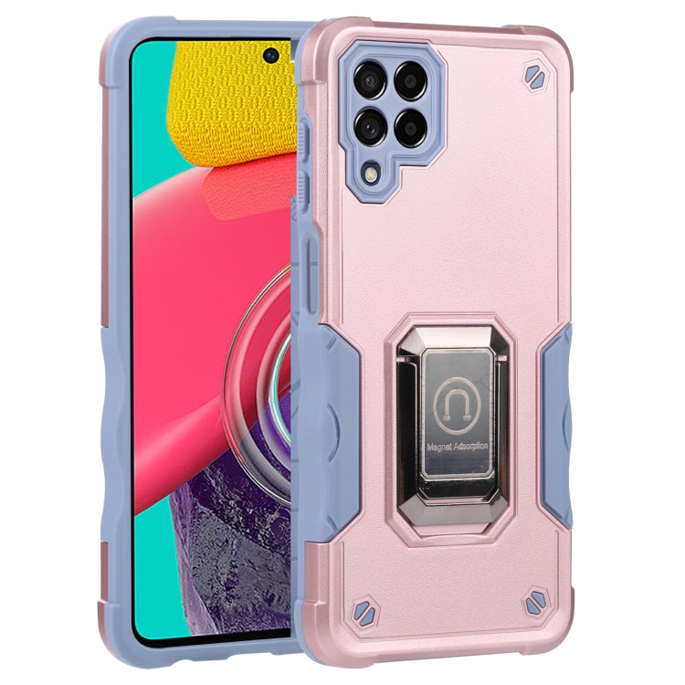 For Samsung Galaxy M53 5G Ring Holder Non-slip Armor Phone Case