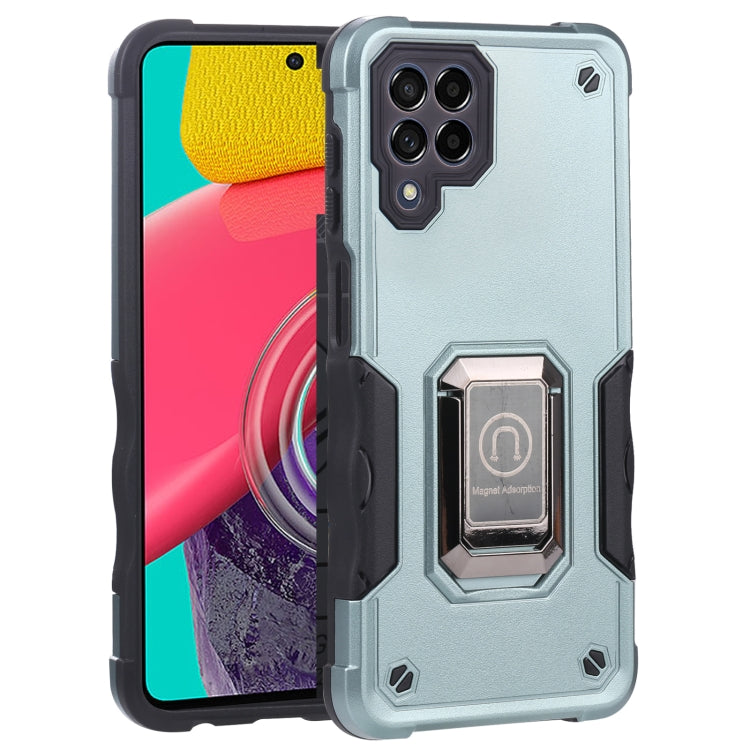For Samsung Galaxy M53 5G Ring Holder Non-slip Armor Phone Case