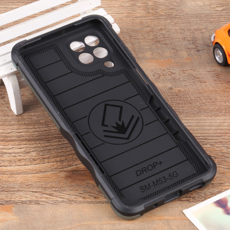 For Samsung Galaxy M53 5G Ring Holder Non-slip Armor Phone Case