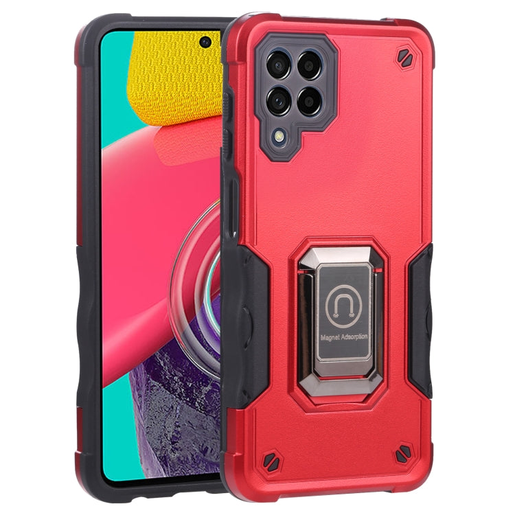 For Samsung Galaxy M53 5G Ring Holder Non-slip Armor Phone Case