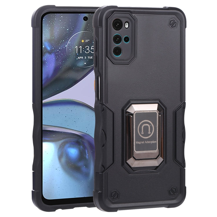 For Motorola Moto G22 5G Ring Holder Non-slip Armor Phone Case