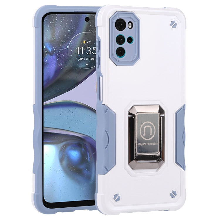 For Motorola Moto G22 5G Ring Holder Non-slip Armor Phone Case