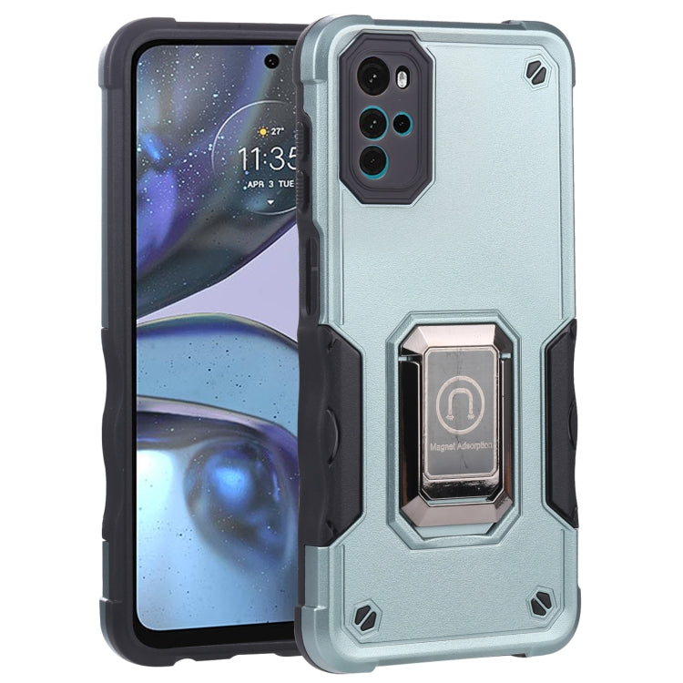 For Motorola Moto G22 5G Ring Holder Non-slip Armor Phone Case