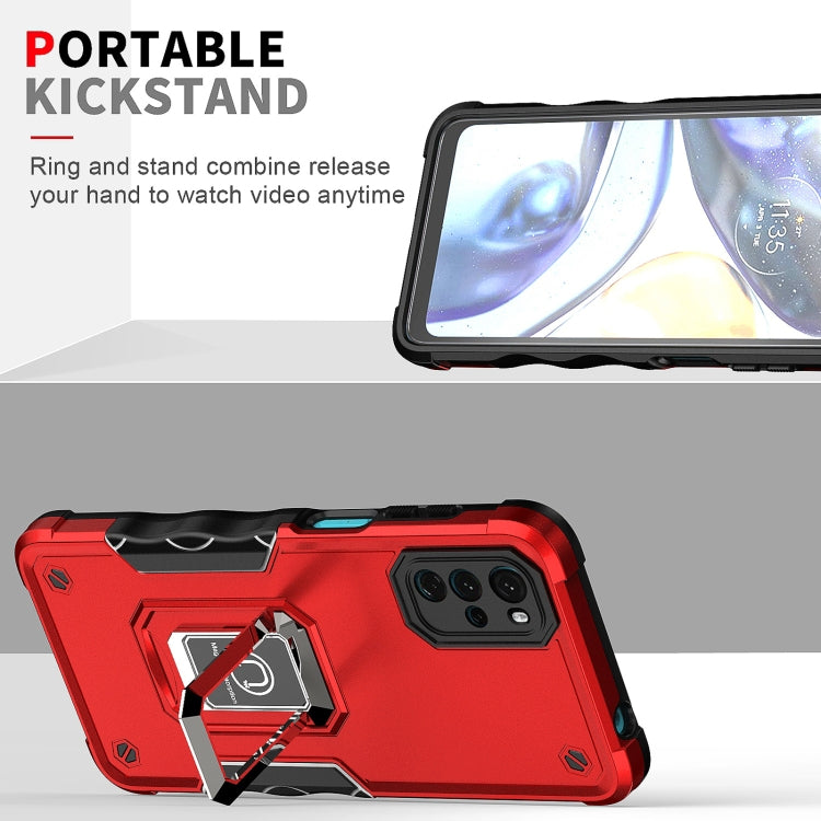 For Motorola Moto G22 5G Ring Holder Non-slip Armor Phone Case