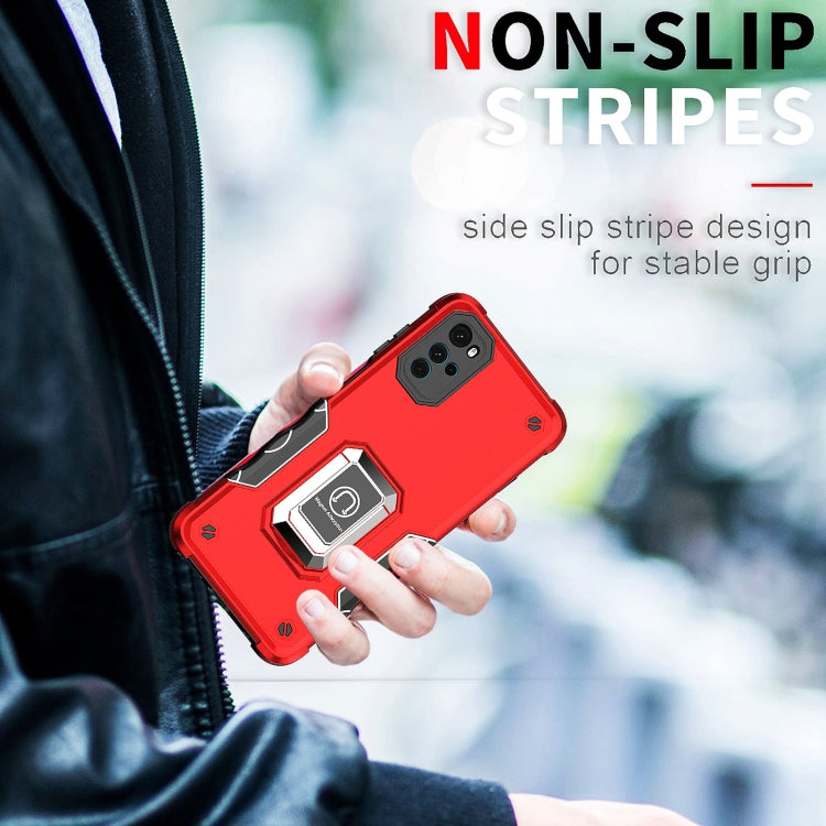 For Motorola Moto G22 5G Ring Holder Non-slip Armor Phone Case