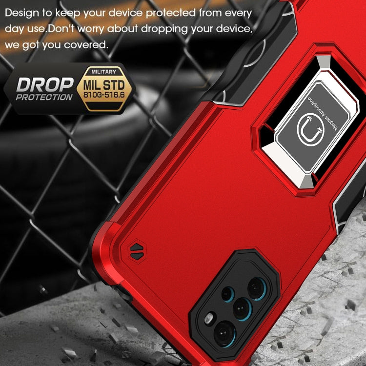 For Motorola Moto G22 5G Ring Holder Non-slip Armor Phone Case