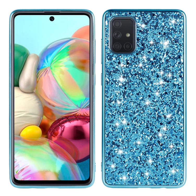 For Samsung Galaxy A73 Glitter Powder Shockproof TPU Phone Case