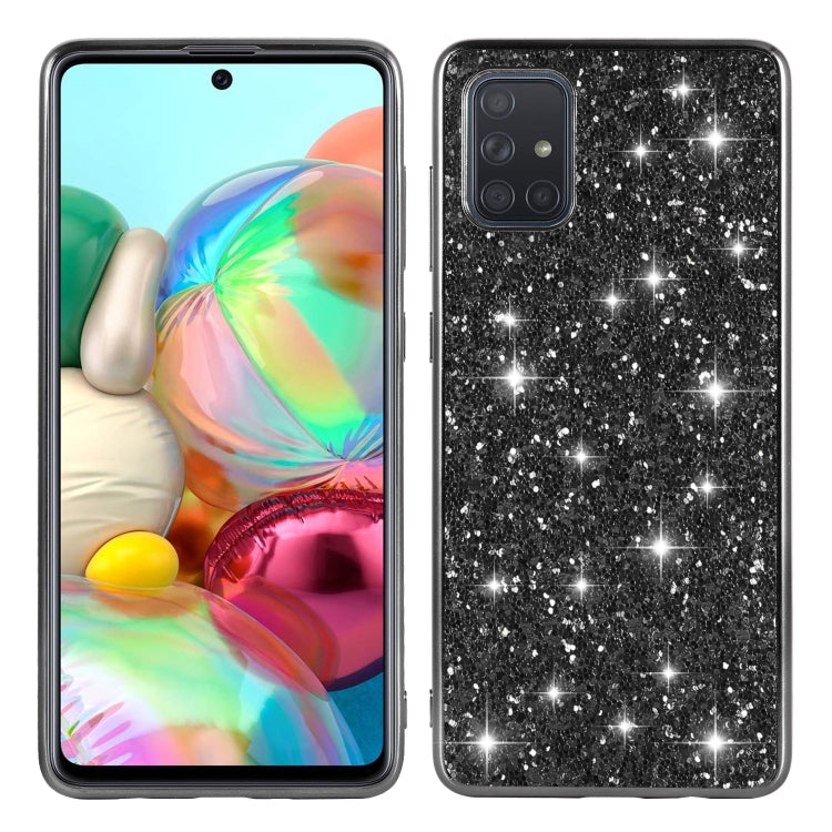 For Samsung Galaxy A73 Glitter Powder Shockproof TPU Phone Case