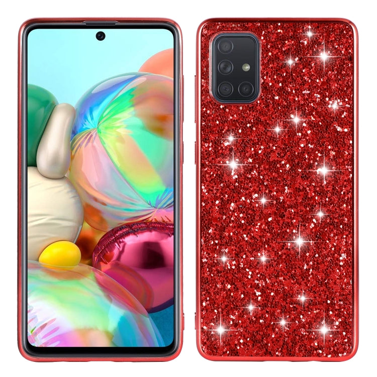 For Samsung Galaxy A73 Glitter Powder Shockproof TPU Phone Case