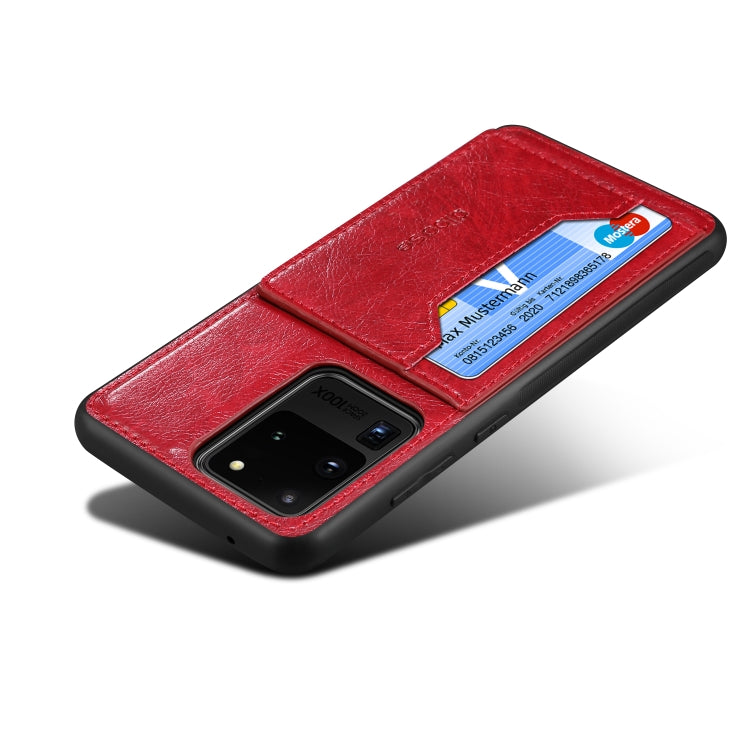 For Galaxy S20 Ultra Dibase TPU + PC + PU Crazy Horse Texture Protective Case with Holder & Card Slots