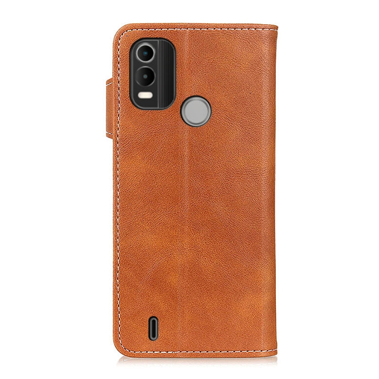 For Nokia C21 Plus S-Type Stitching Calf Texture Leather Phone Case