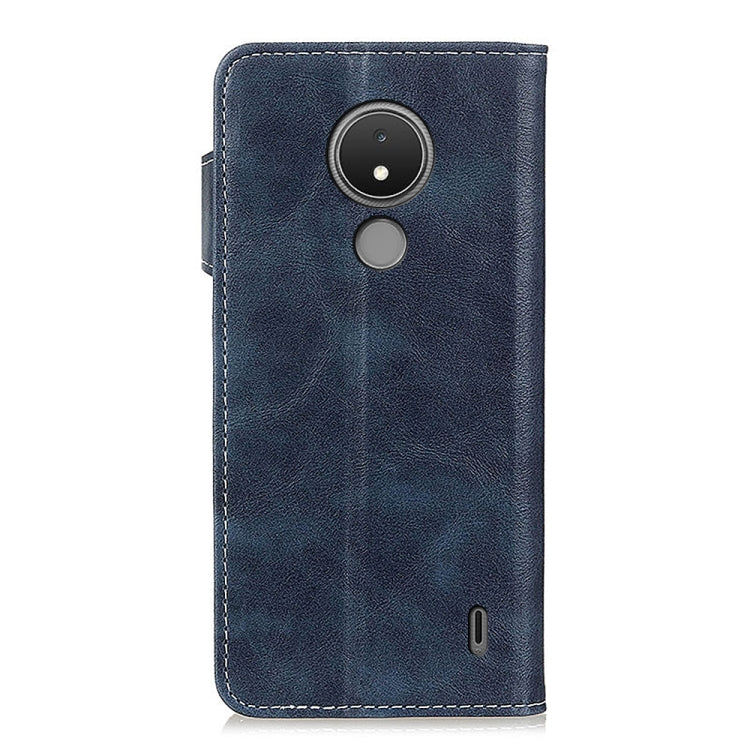 For Nokia C21 S-Type Stitching Calf Texture Leather Phone Case