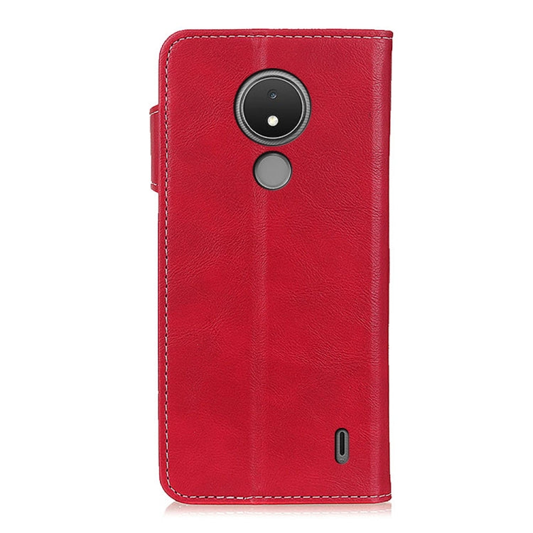 For Nokia C21 S-Type Stitching Calf Texture Leather Phone Case