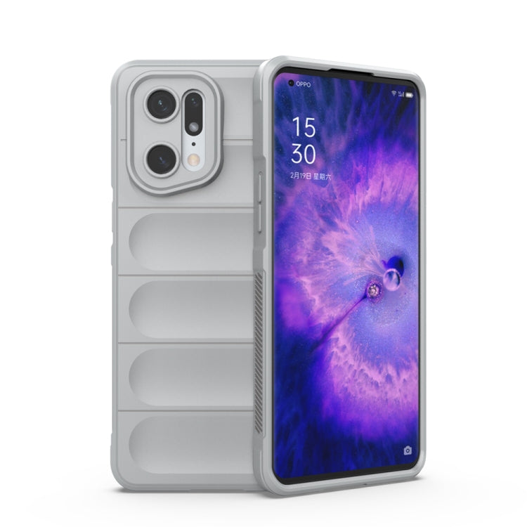 For OPPO Find X5 Pro Magic Shield TPU + Flannel Phone Case