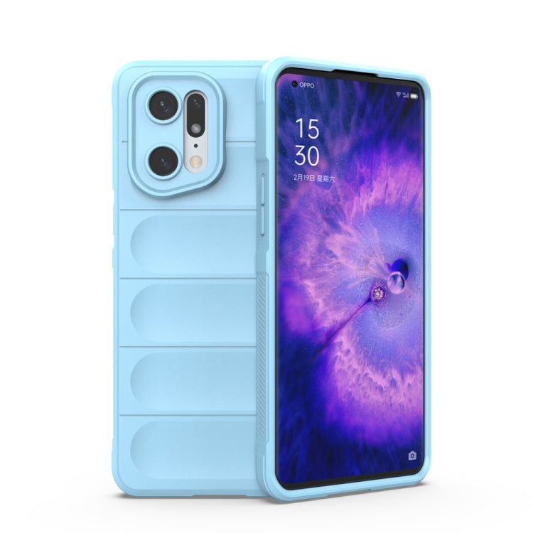 For OPPO Find X5 Pro Magic Shield TPU + Flannel Phone Case