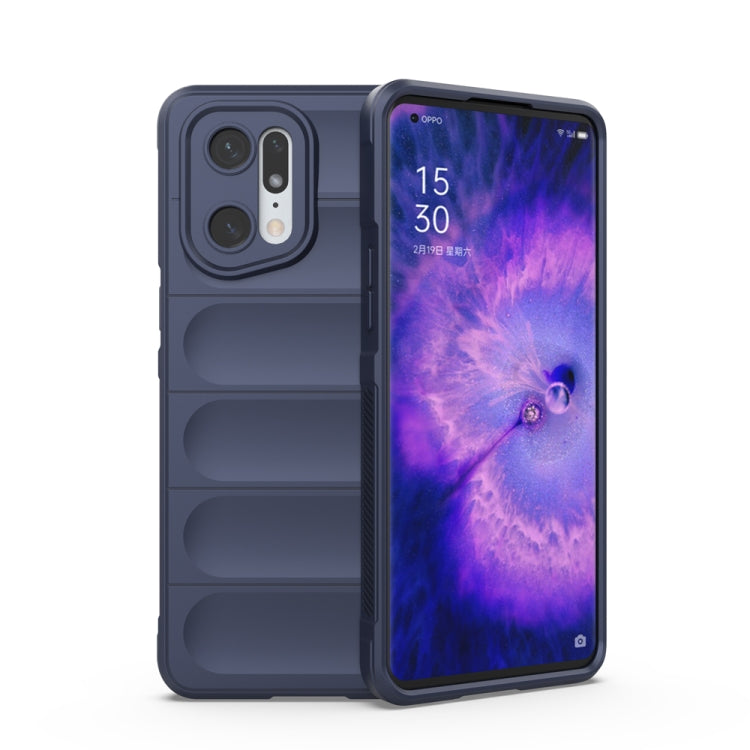 For OPPO Find X5 Pro Magic Shield TPU + Flannel Phone Case