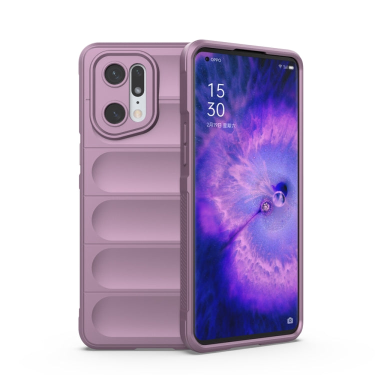 For OPPO Find X5 Pro Magic Shield TPU + Flannel Phone Case