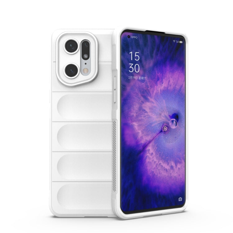 For OPPO Find X5 Pro Magic Shield TPU + Flannel Phone Case