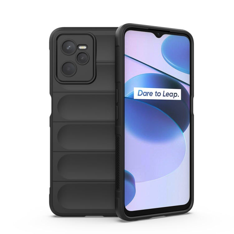 For OPPO Realme C35 Magic Shield TPU + Flannel Phone Case