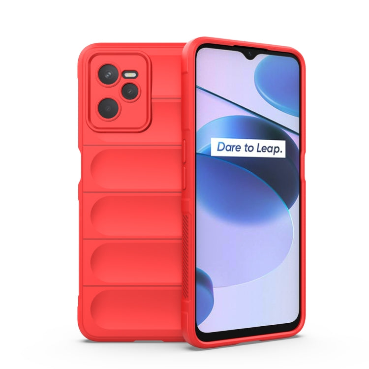 For OPPO Realme C35 Magic Shield TPU + Flannel Phone Case