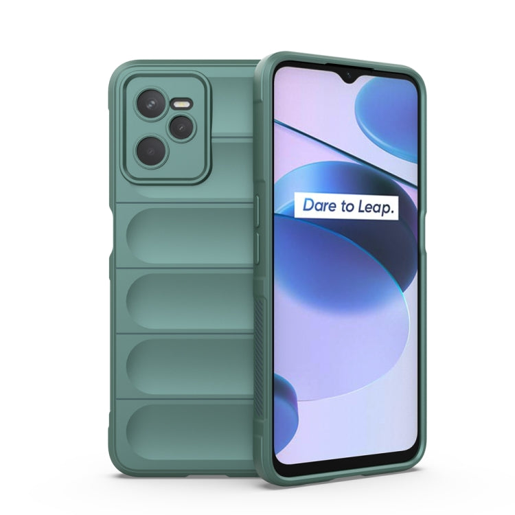 For OPPO Realme C35 Magic Shield TPU + Flannel Phone Case