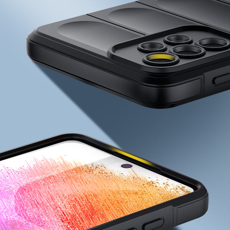For Samsung Galaxy A73 Magic Shield TPU + Flannel Phone Case