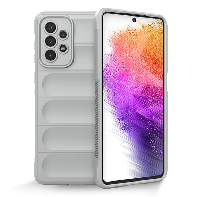 For Samsung Galaxy A73 Magic Shield TPU + Flannel Phone Case