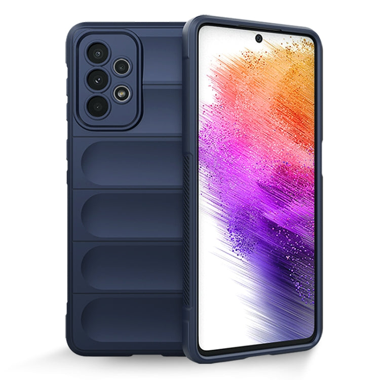 For Samsung Galaxy A73 Magic Shield TPU + Flannel Phone Case