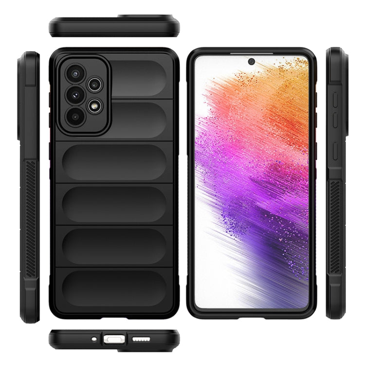 For Samsung Galaxy A73 Magic Shield TPU + Flannel Phone Case